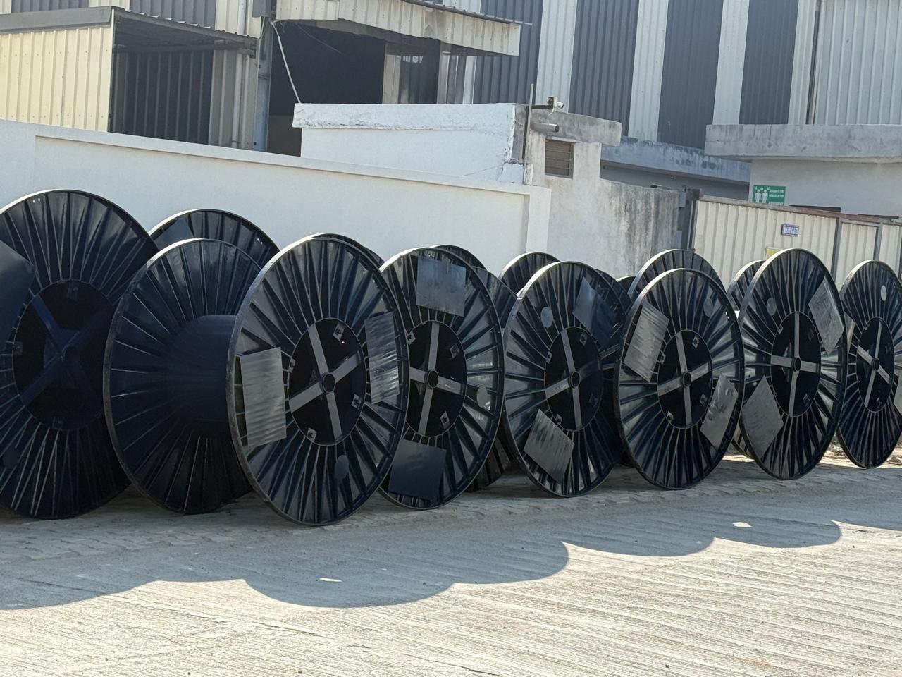 Cable drum manufacturing component